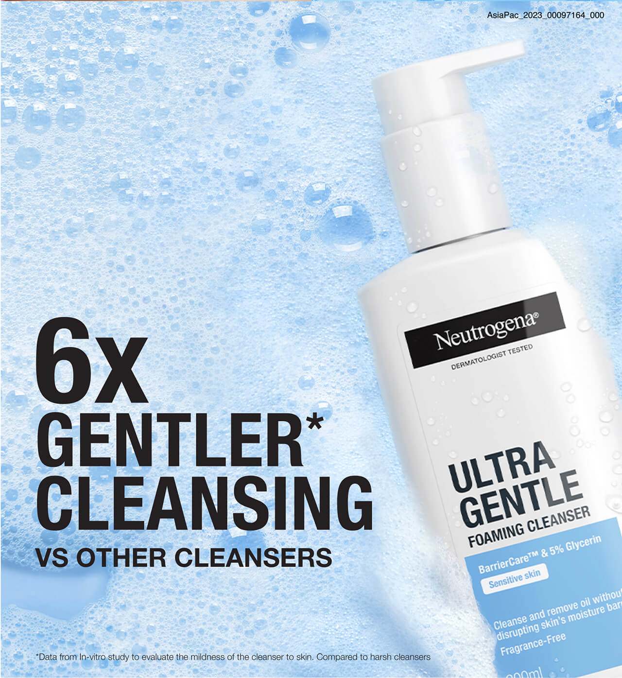 6x  GENTLER*  CLEANSING VS OTHER CLEANSERS