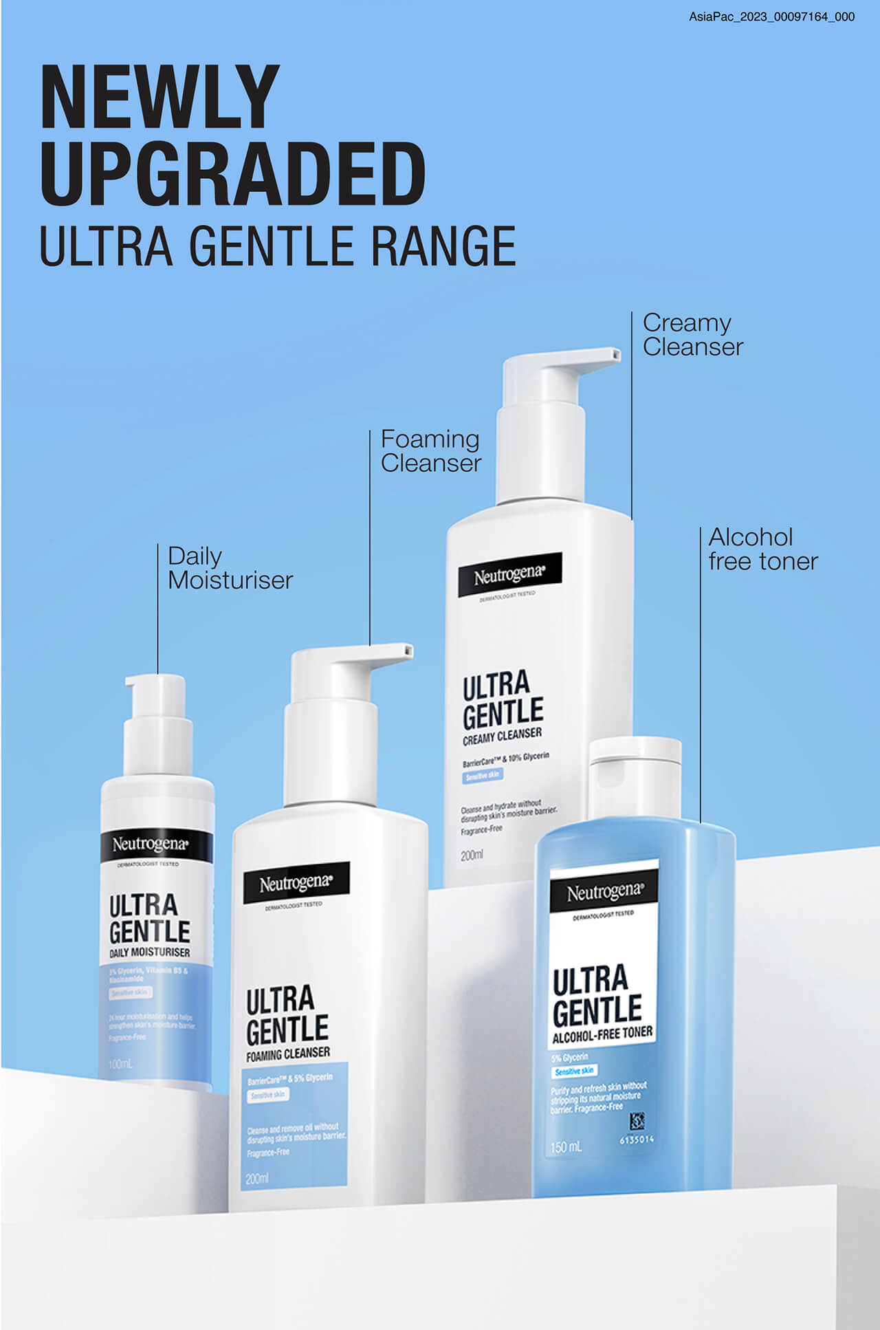 NEWLY UPGRADED ULTRA GENTLE RANGE  Daily Moisturiser Foaming Cleanser Creamy Cleanser Alcohol free toner